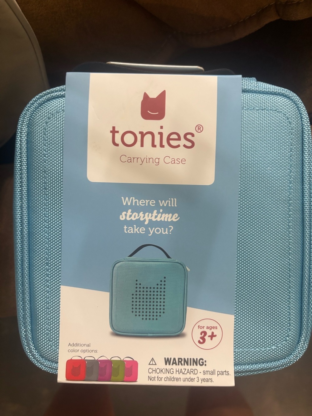 Tonies Light Blue Carrying Case for Kids' Speakers